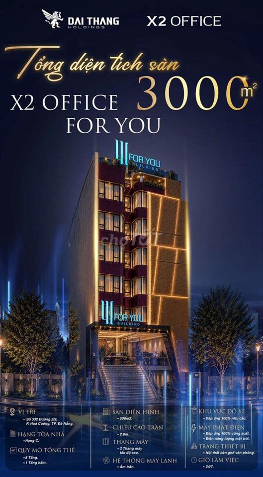 VĂN PHÒNG CHO THUÊ 215M2 MẶT TIỀN ĐƯỜNG 2/9 - X2 OFFICE FOR YOU