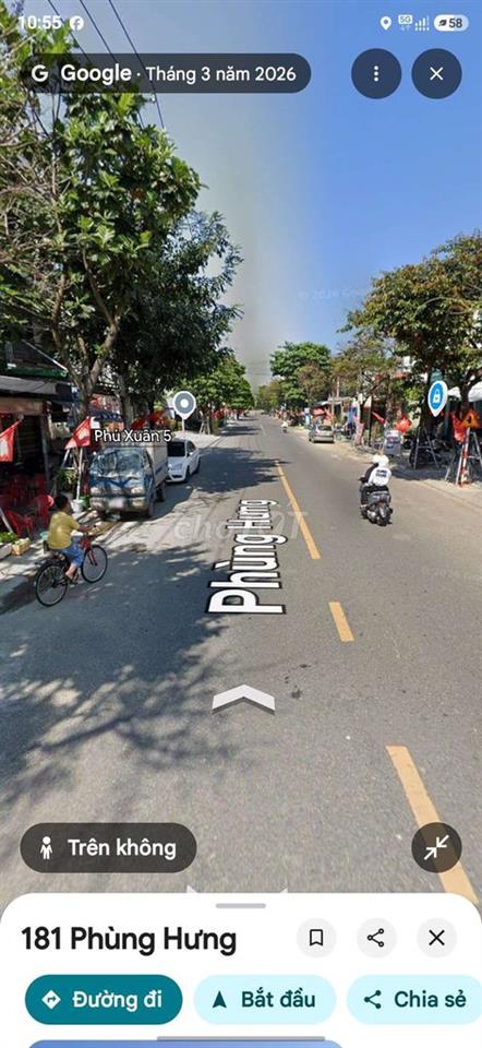 cho thuê đất 2 mặt tiền Phùng Hưng