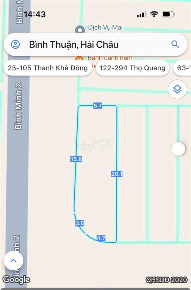 cho thuê lô góc Bình MInh 6