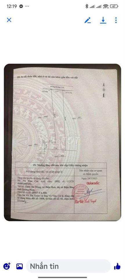 bán đất gần Nam Kỳ khởi Nghĩa.