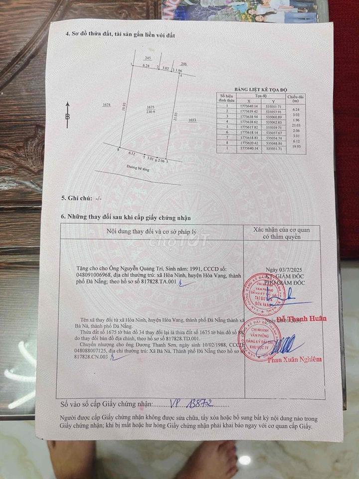 bán lô đất kiệt ngay chợ hninh 170m2