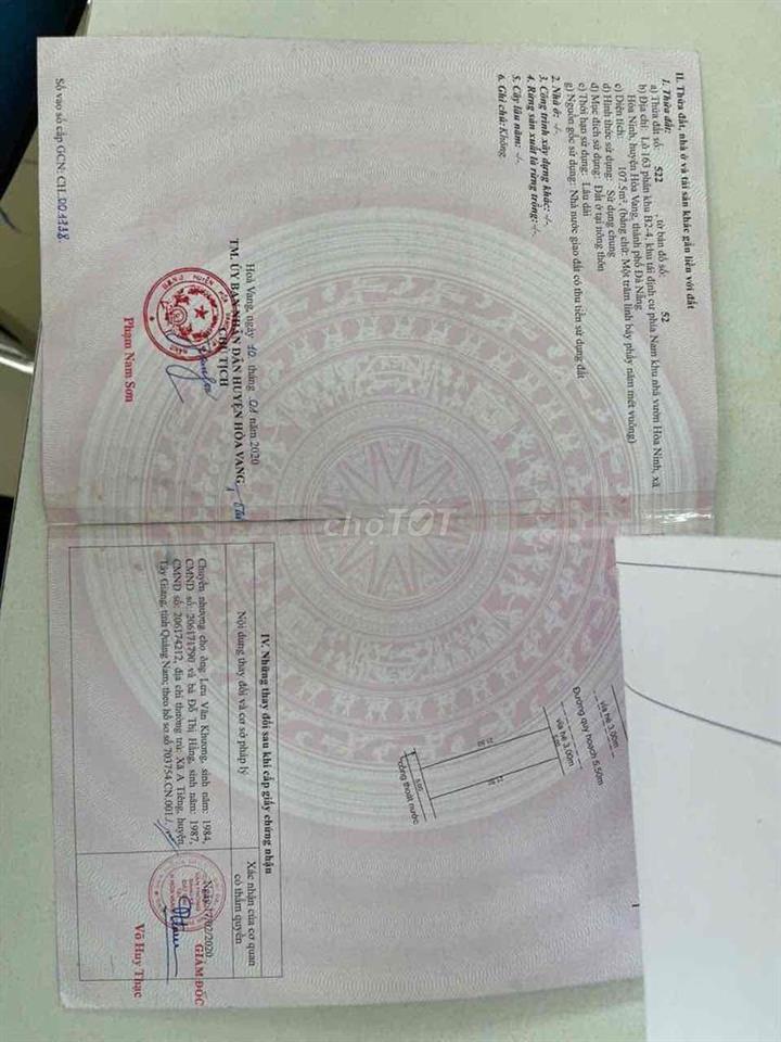 đất tdc nv hoà ninh