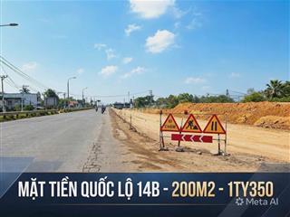2 LÔ KỀ MẶT TIỀN QUỐC LỘ CÓ LỀ 30M GIÁ CHỈ 13TR/M2