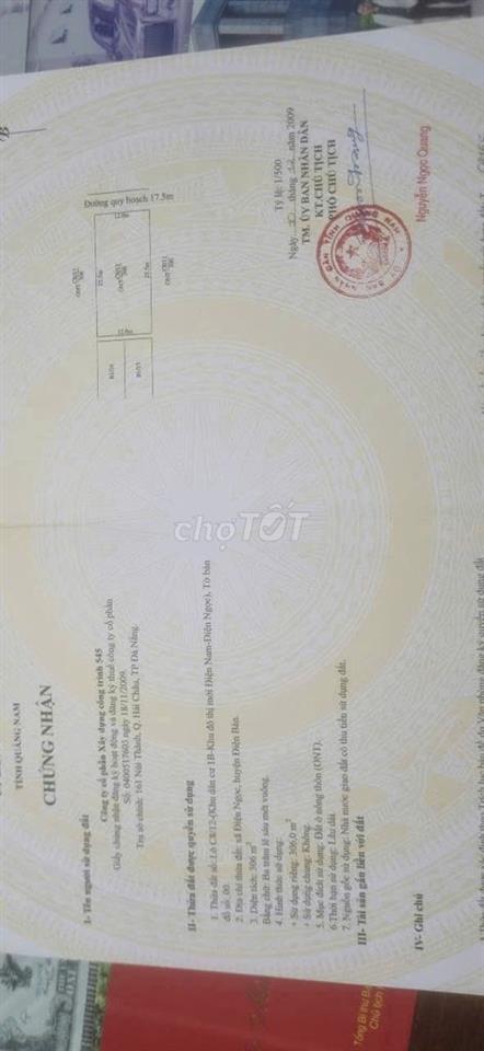 Bán cặp biệt thự khu 1B 612M2 ngang 24m giá chỉ 8.9 tỉ LH QUY