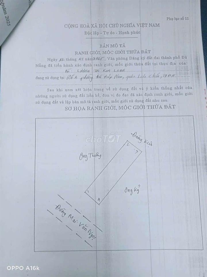 Đất nông nghiệp mặt tiền đường mai văn ngọc. đà nẵng 