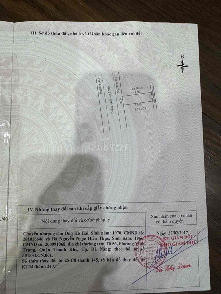 Cần bán lô đất siêu đẹp và hiếm