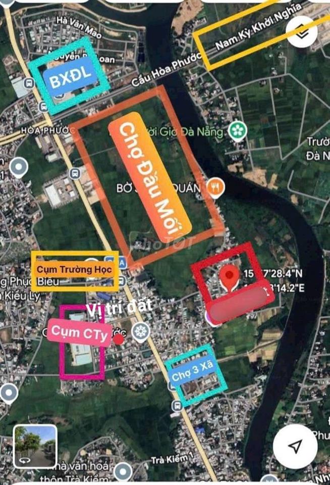 Bán lô đất 129M kiệt Hòa Xuân thông, cách chợ đầu mối 500M.. 