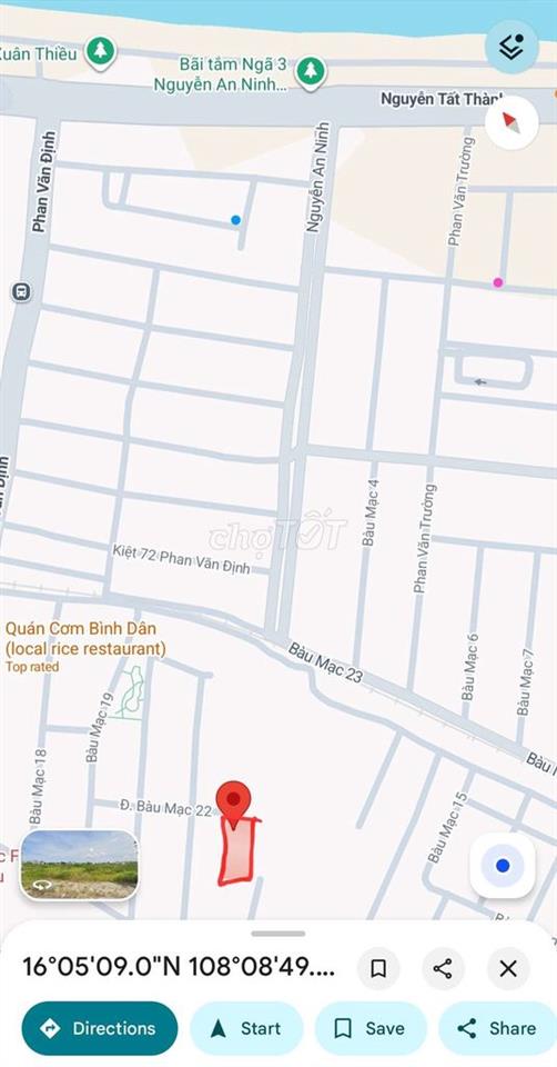 [Chính chủ] BÁN ĐẤT SÁT BIỂN NGUYỄN TẤT THÀNH