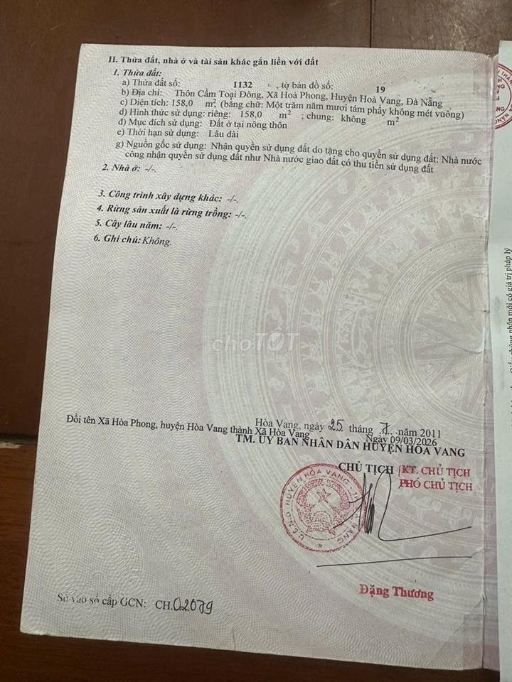 BÁN ĐẤT ĐƯỜNG CỒN MÙN