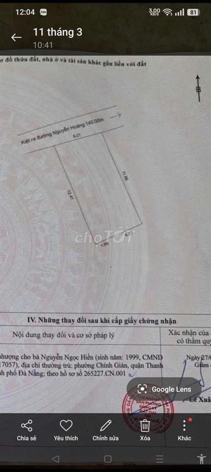 Bán đất trung tâm Đà Nẵng