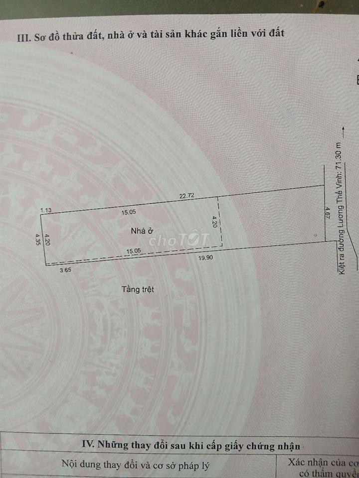 Đất sổ đỏ 106m2 kiệt 88 đường Lương thế Vinh_Sơn trà_Đà nẵng