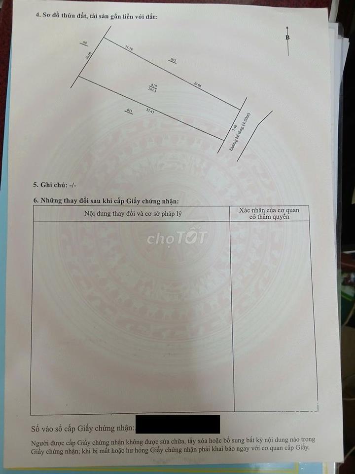 Bán lô đất 283m2 phường Hoà Xuân giá tốt chỉ 2.95 tỷ