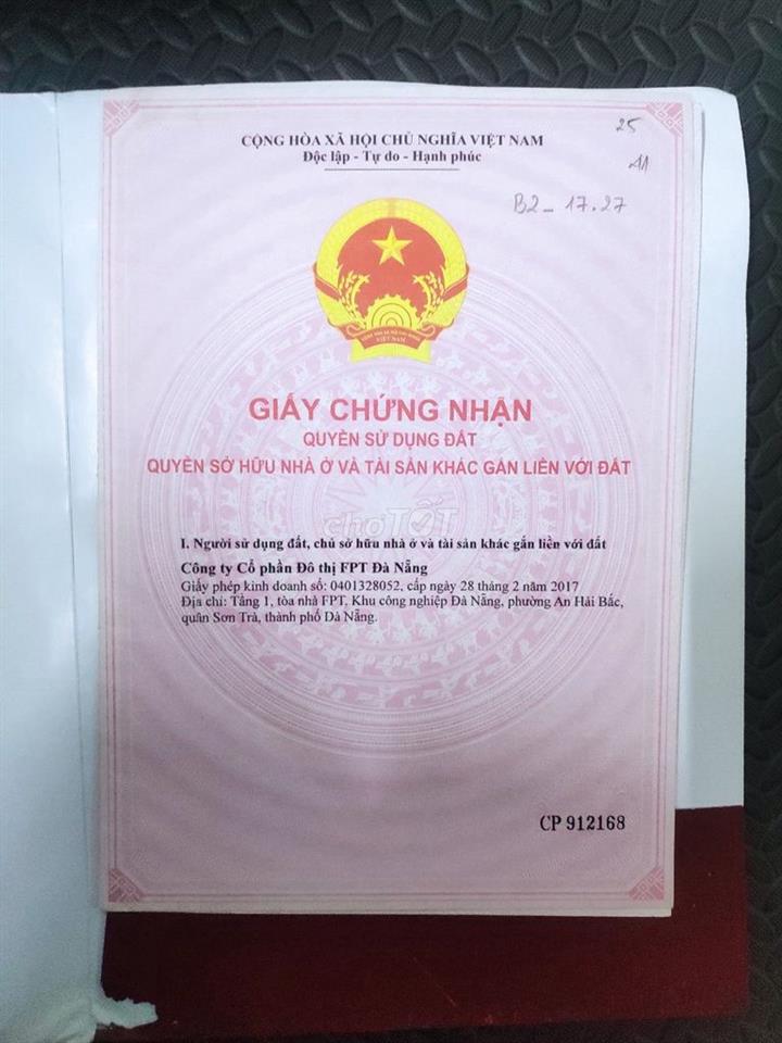 Bán đất khu Đô thị Công nghệ FPT