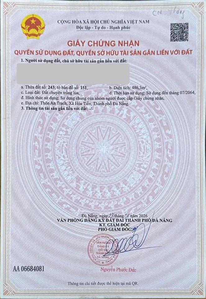 Bán gần 1 sào đất chuyên Lúa nước