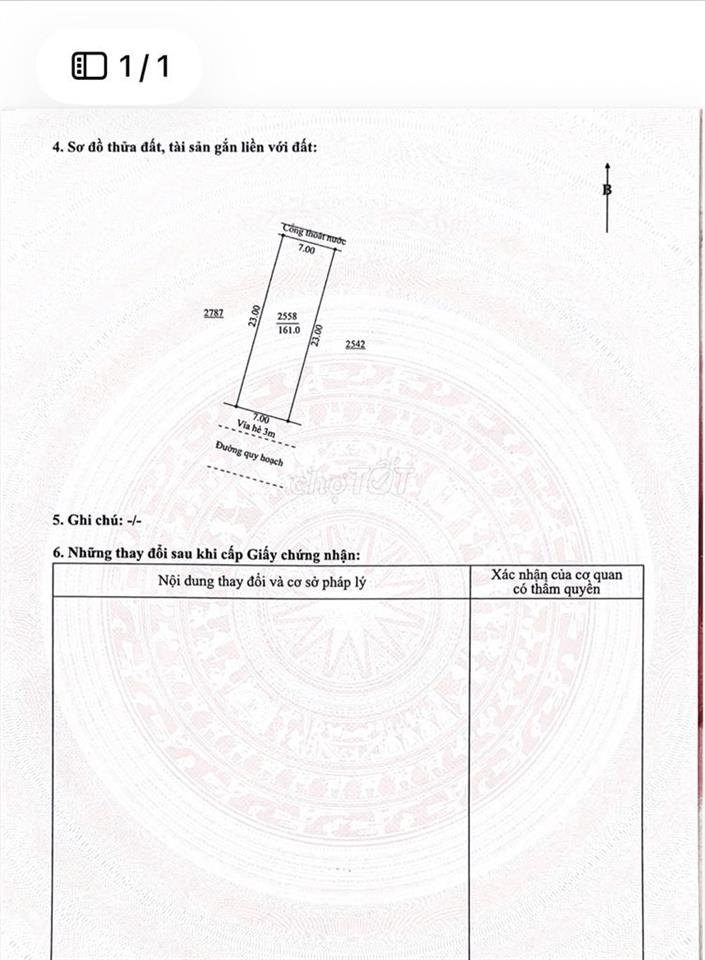 Chính chủ cần bán đất khu tái định cư Lệ Sơn 1