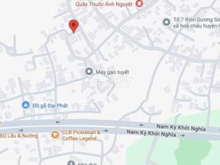 Cho thuê đất 120m² Hòa Châu, ô tô vào tận nơi, chính chủ
