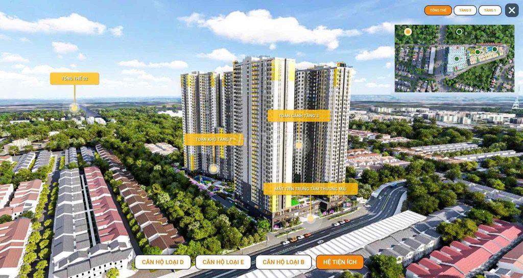 *** Tiêu đề Chợ Tốt  Căn 2PN dưới 2 tỷ Bcons Solary – Tầng 8 – Gần Làn