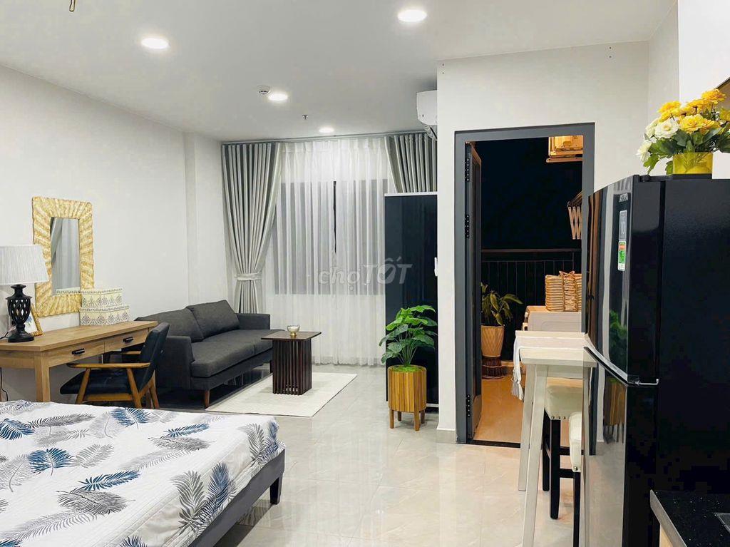 CHO THUÊ CĂN HỘ STUDIO 33m2 FULL NỘI THẤT 5 TRIỆU /THÁNG, CÓ HỒ BƠI 