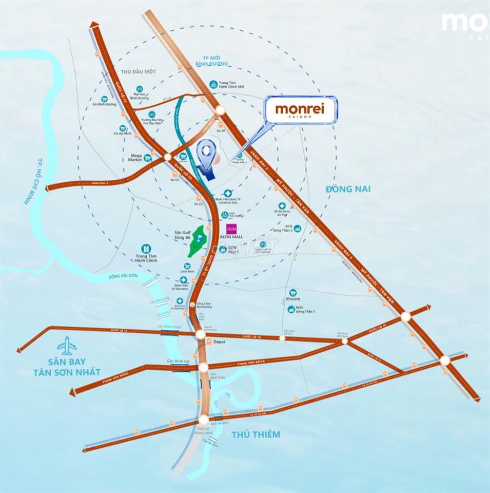 Căn 2PN 1WC - Monrei Saigon A3.30.06 – 52m² – 2,599 tỷ