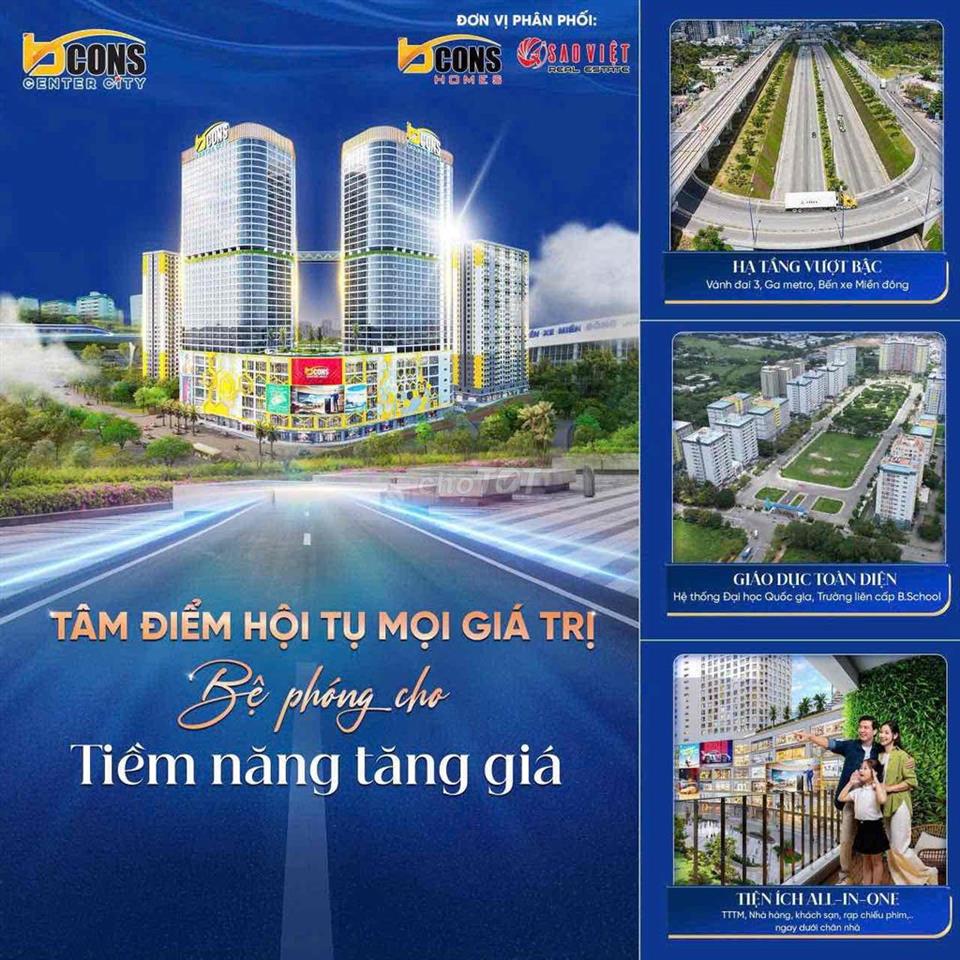 Căn Hộ Lý Tưởng Bcons Center City 55m vuông