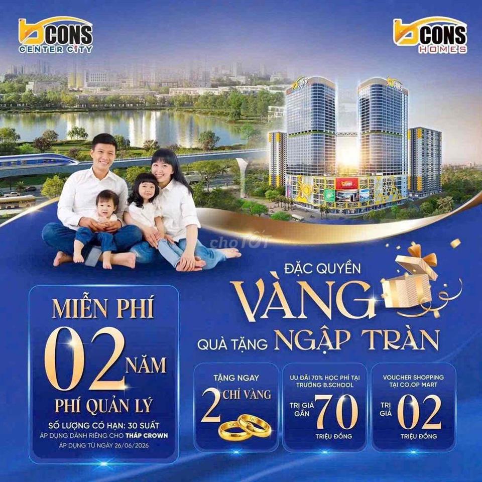 Căn Hộ Lý Tưởng Bcons Center City 55m vuông