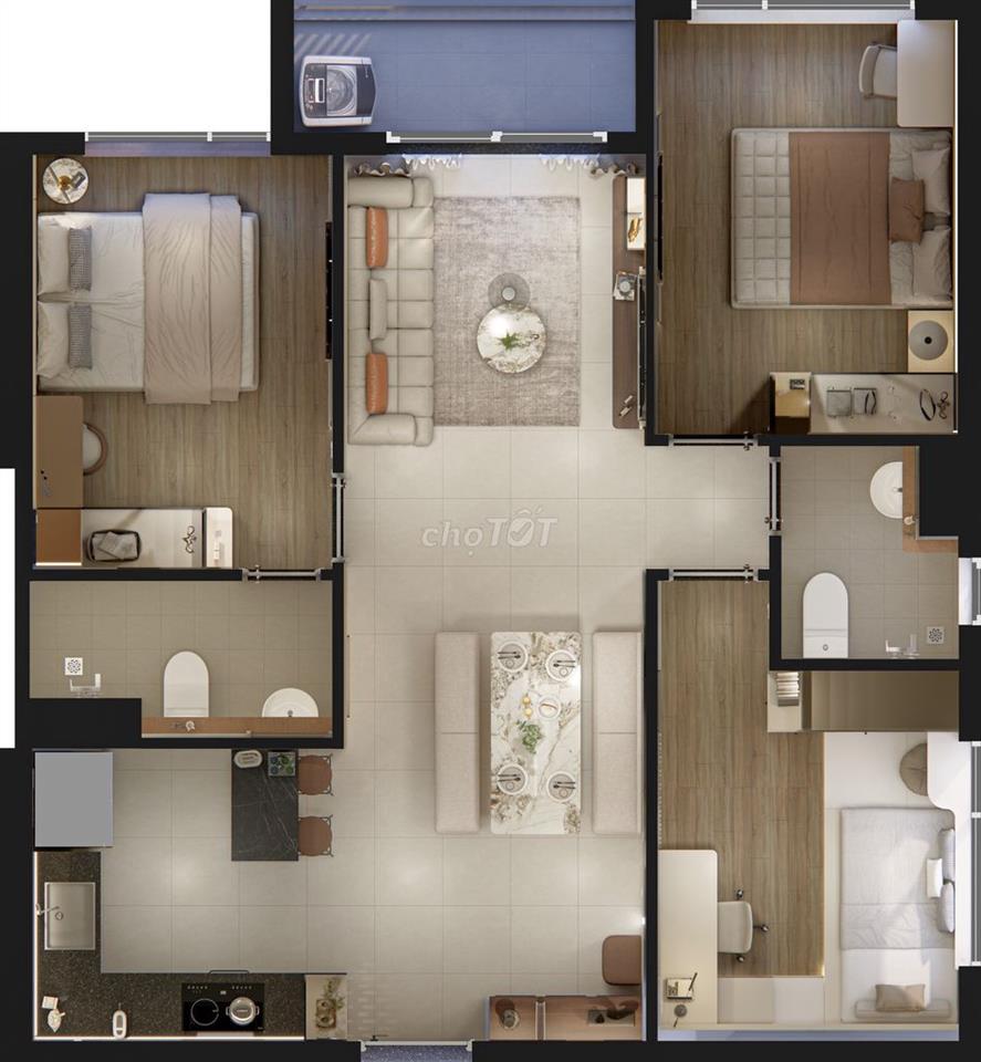 Căn Gốc 99m2 Full View Landmark 81 Full Tiện Nghi
