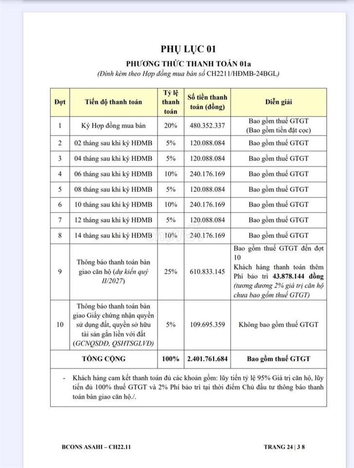 Chính chủ cần bán Bcons Asahi  giá tốt 