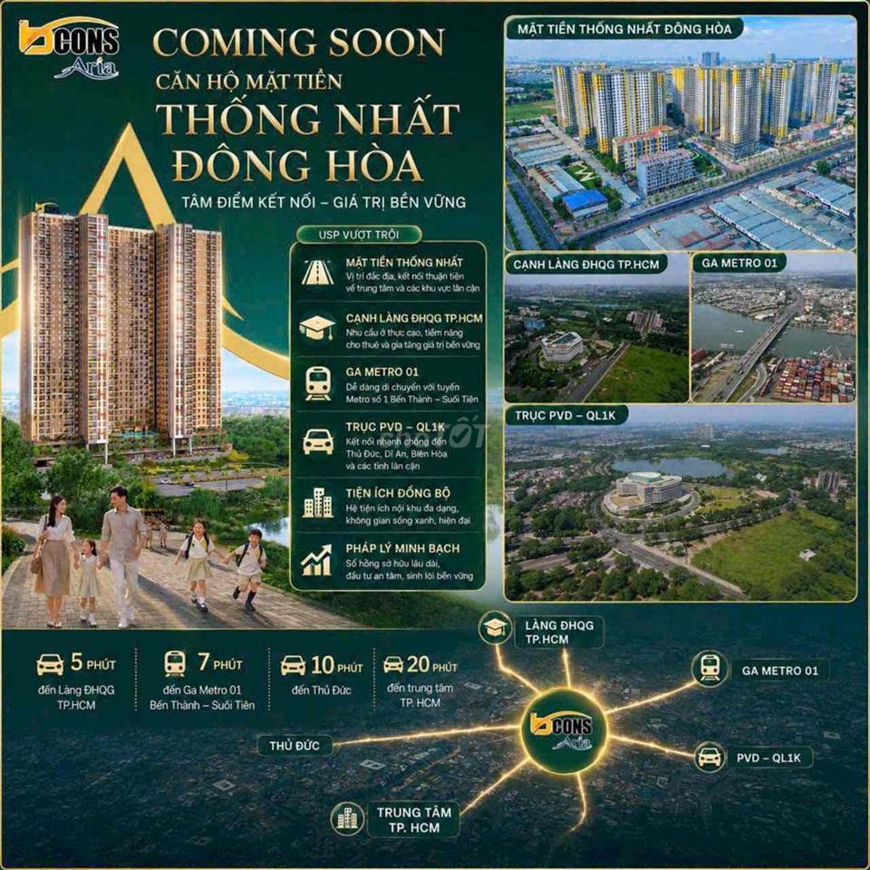 Bcons ARIA  gần làng đại học