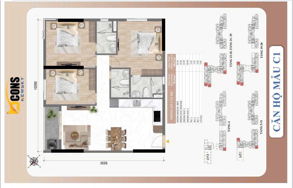 🏡 3PN3WC VỊ TRÍ 06 – KHÔNG GIAN SỐNG RỘNG RÃI CHO GIA ĐÌNH ĐA THẾ HỆ