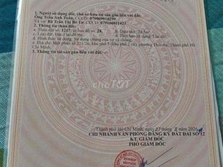 Đất thổ cư Q12 chính chủ