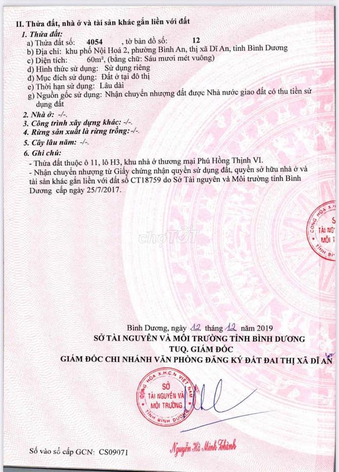 Bán Nhà Phú Hồng Thịnh 6 cho người thiện chí tại Đông Hoà