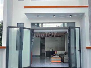 Bán nhà 1 trệt 1 lửng tặng full nội thất, đường 2 oto thông thoáng