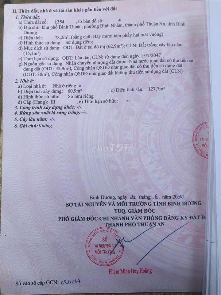 NHÀ LẦU BÌNH NHÂM 02/  P LÁI THIÊU ,TP HCM