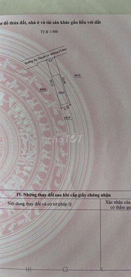 BÁN 2 LÔ ĐẤT LIỀN KỀ AN THẠNH 14 ,SÁT BÊN CHỢ BÚNG ,TRƯỜNG HỌC