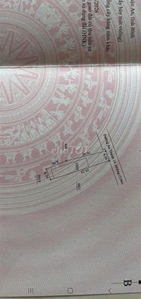 BÁN 2 LÔ ĐẤT LIỀN KỀ AN THẠNH 14 ,SÁT BÊN CHỢ BÚNG ,TRƯỜNG HỌC