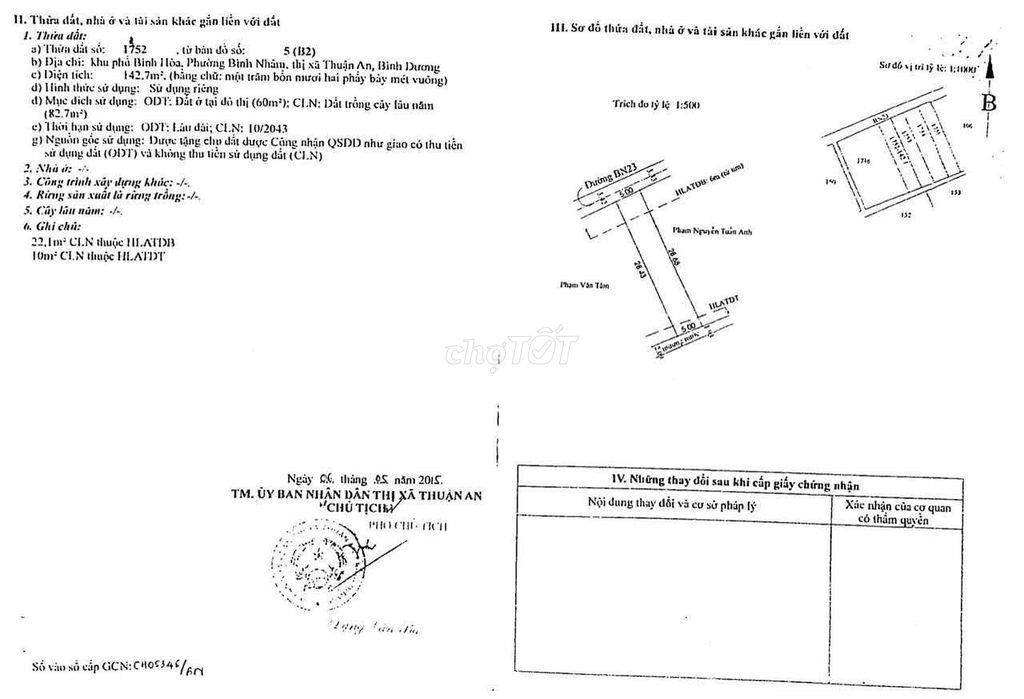 ĐẤT BÌNH NHÂM 23 ,LÁI THIÊU ,TP HCM 