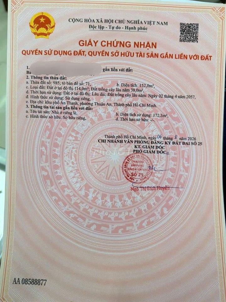 MẶT TIỀN KINH DOANH BUÔN BÁN ,THỦ KHOA HUÂN ,AN THẠNH