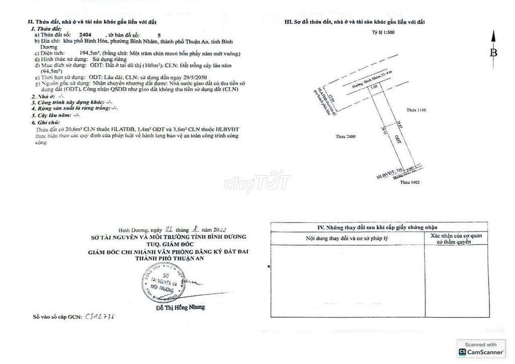 ĐẤT ĐẸP  DIỆN TÍCH 194M GIÀ CHỈ 3,7  TỶ ,BÌNH NHÂM 23