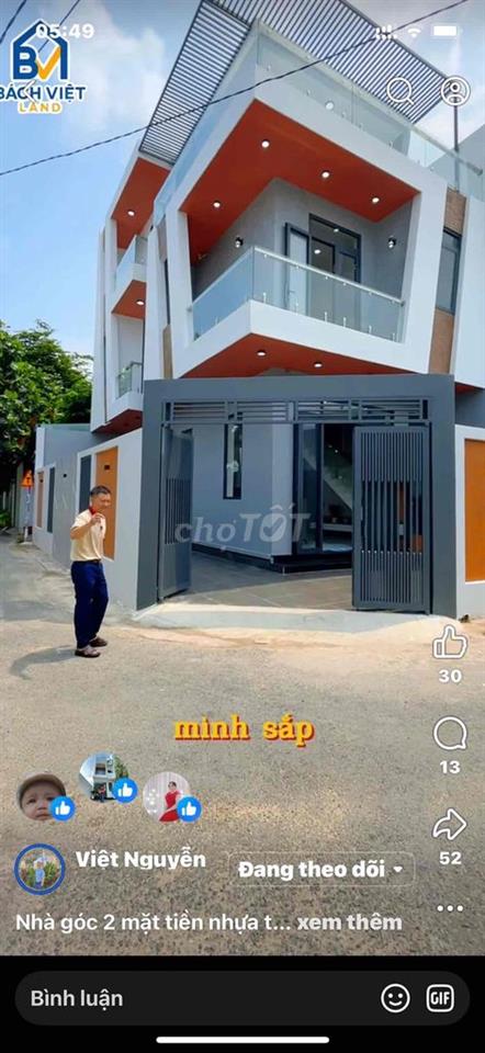 Nhà Hiệp Thành , góc 2 Mặt tiền Nhựa thông Khoáng , sát KDC