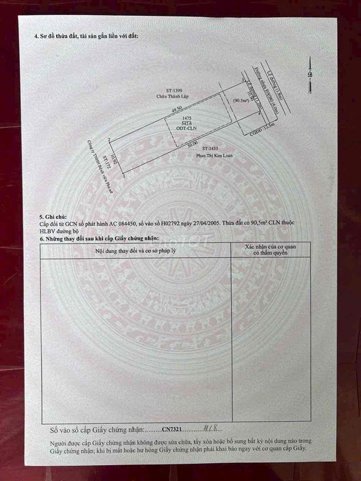 Đất mặt tiền DX80 Định Hoà 11x50m , thổ cư 200m2 gần 2 Bệnh Viện