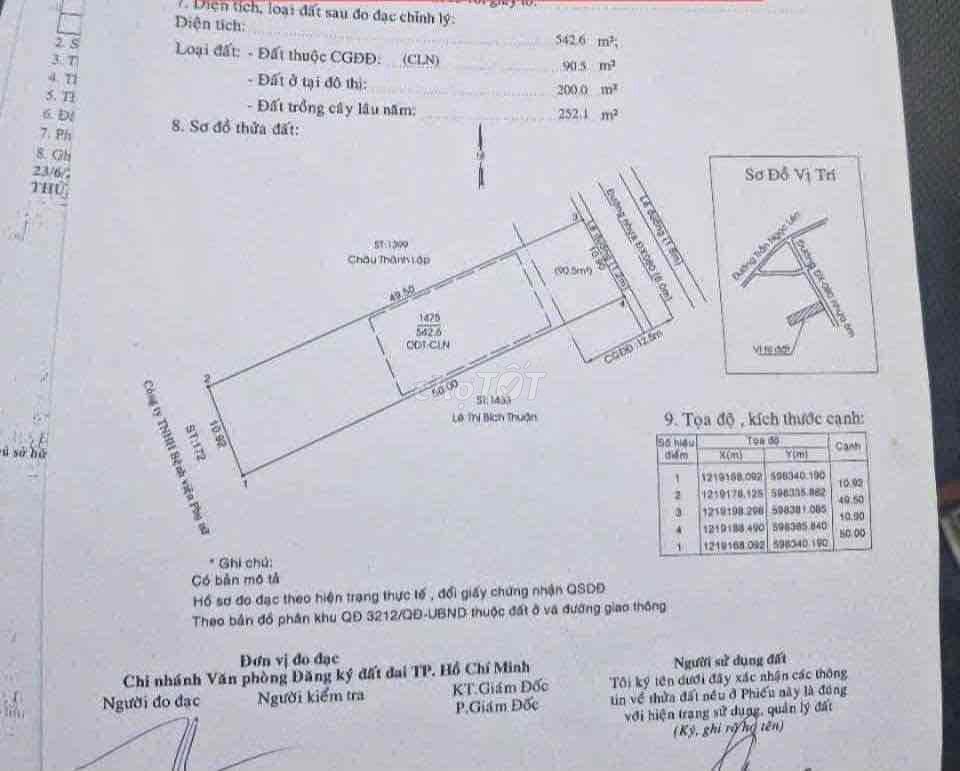 Đất mặt tiền DX80 Định Hoà 11x50m , thổ cư 200m2 gần 2 Bệnh Viện