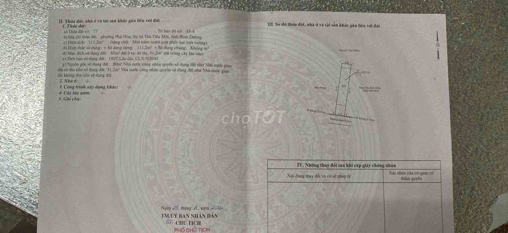 Bán đất 1/ đường 30-4 Phú Hoà, vị trí vip hiếm bán, giá hiếm