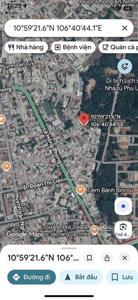 Bán đất Phú Lợi rẻ hiếm nhất khu. Mua xây nhà ở ok, đường oto