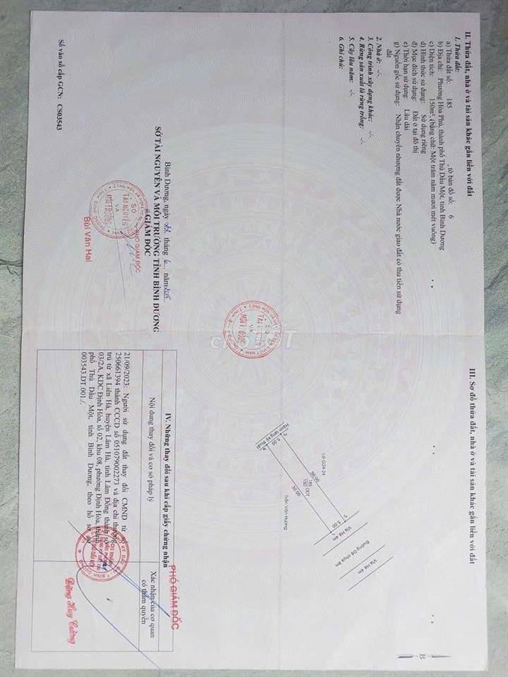 ĐẤT BÁN THỦ DẦU MỘT 
