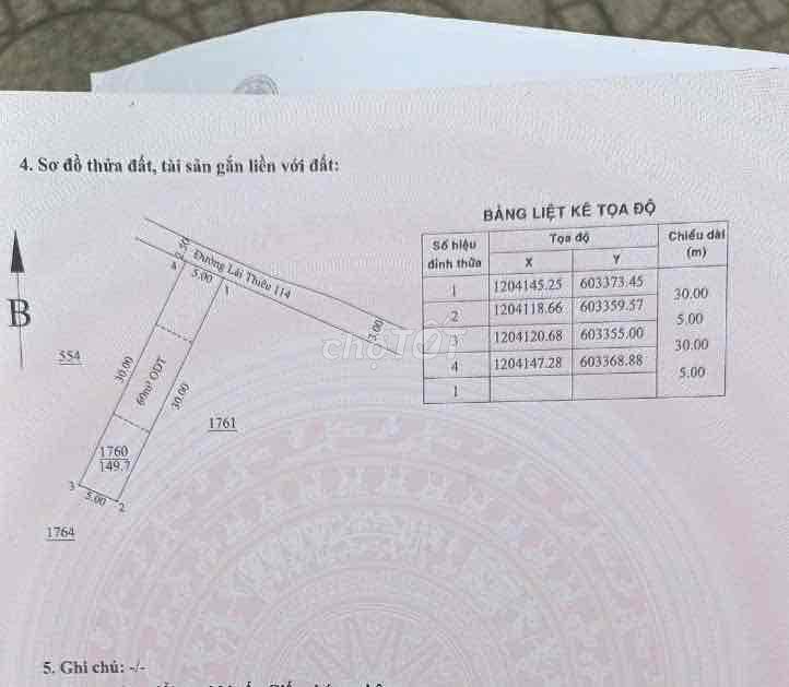 đất 1 sẹt qlo13 . 5x30m. hẻm rộng