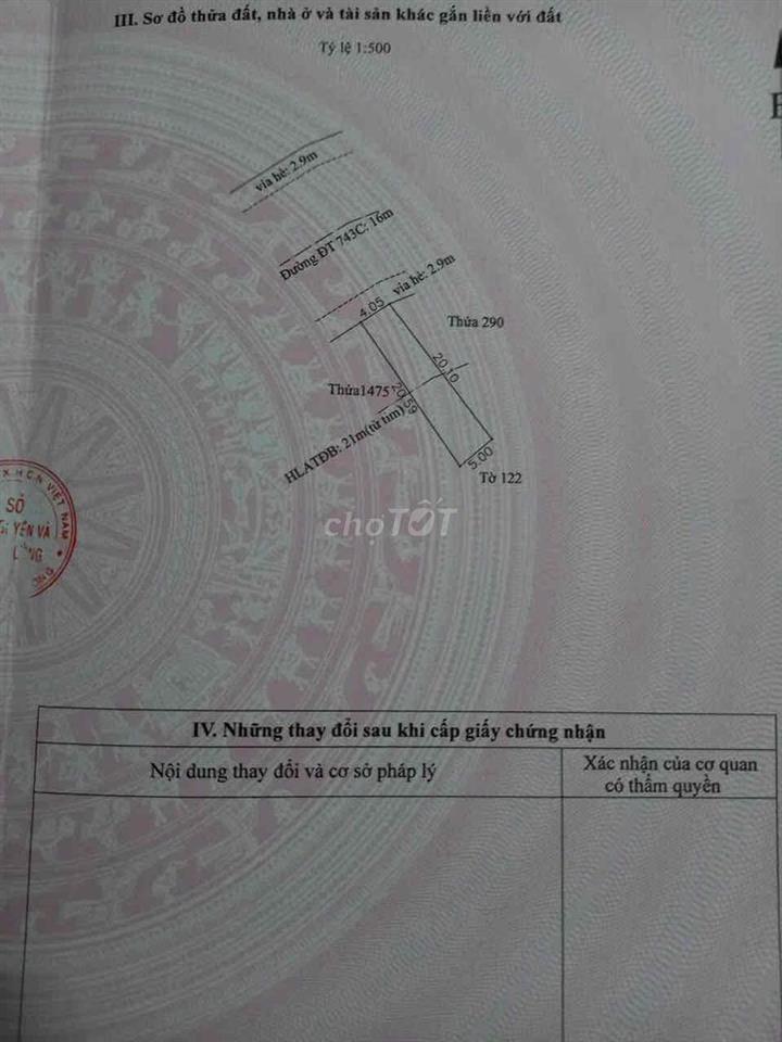ĐẤT MẶT TIỀN DT743C BÌNH HÒA, THUẬN AN NGAY CẦU ÔNG BỐ