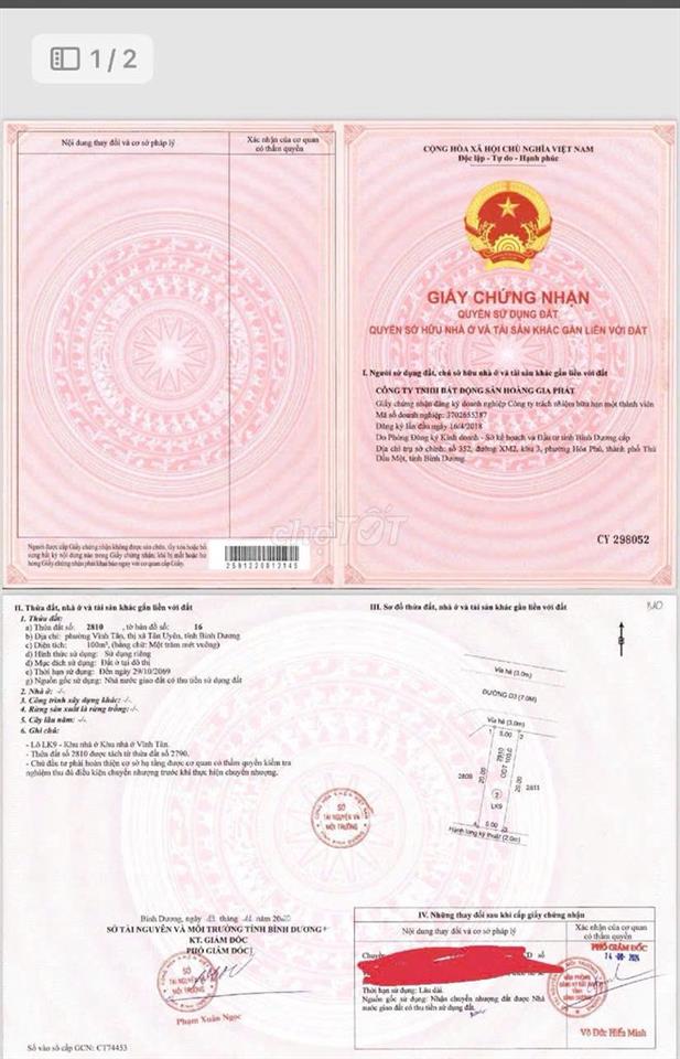 Chính chủ bán gấp nhà ngay KCN Vsip2 - TP Tân Uyên