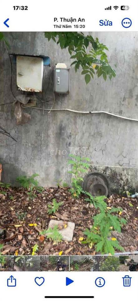 Bán đất mặt tiền đường Thạnh Qúy
