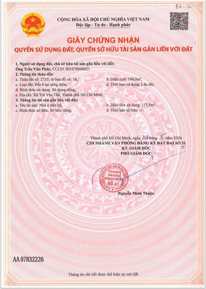 Chính chủ bán gấp căn đối diện công viên 1,68 tỷ
