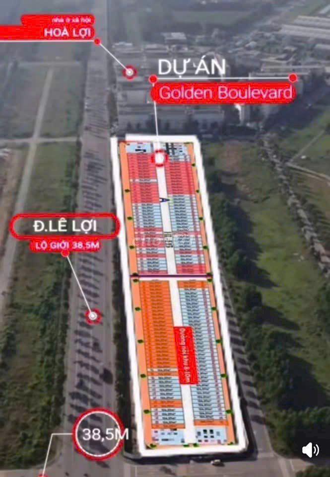 GOLDEN BOULEVARD – Dự án mặt tiền đường Lê lợi trung tâm hành chính BD
